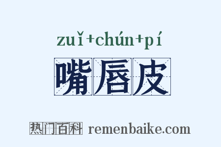 嘴唇皮是什么意思的图片